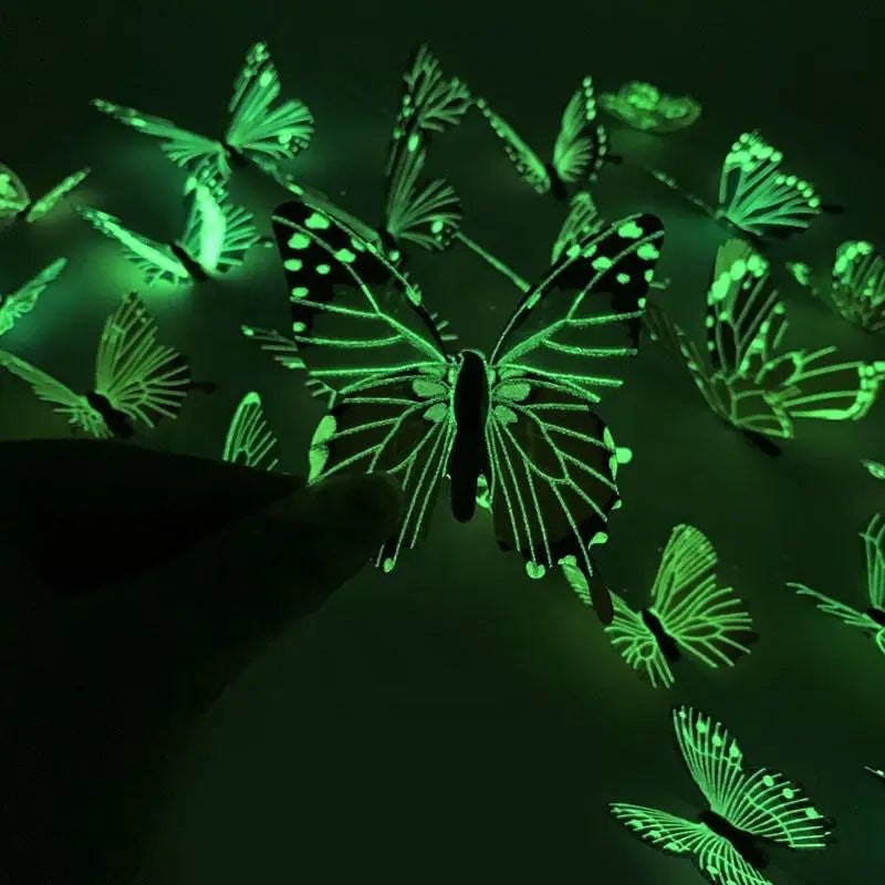 Fashion 3D Luminous Butterfly Creative Wall Sticker