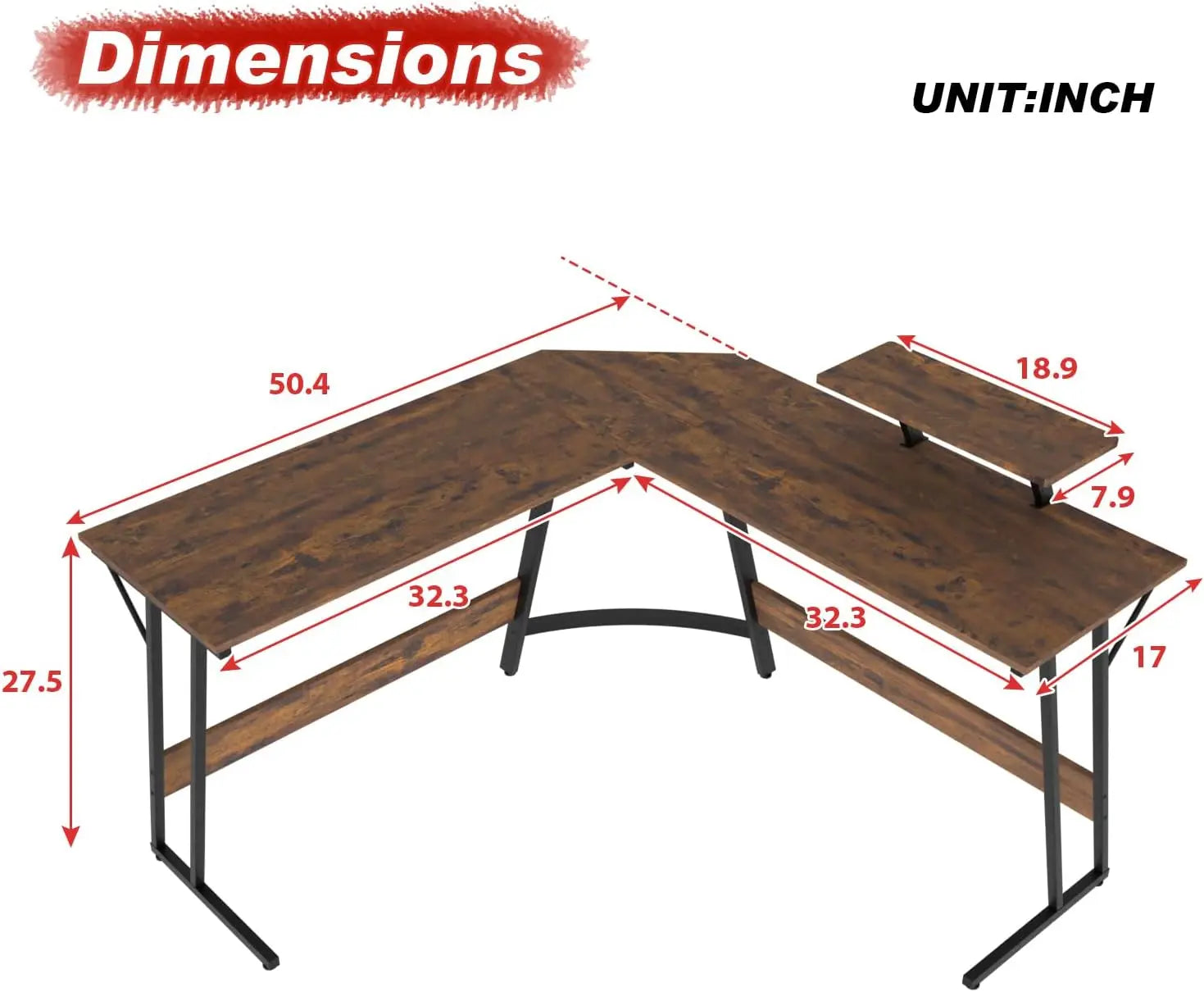 PayLessHere L Shaped Desk Corner