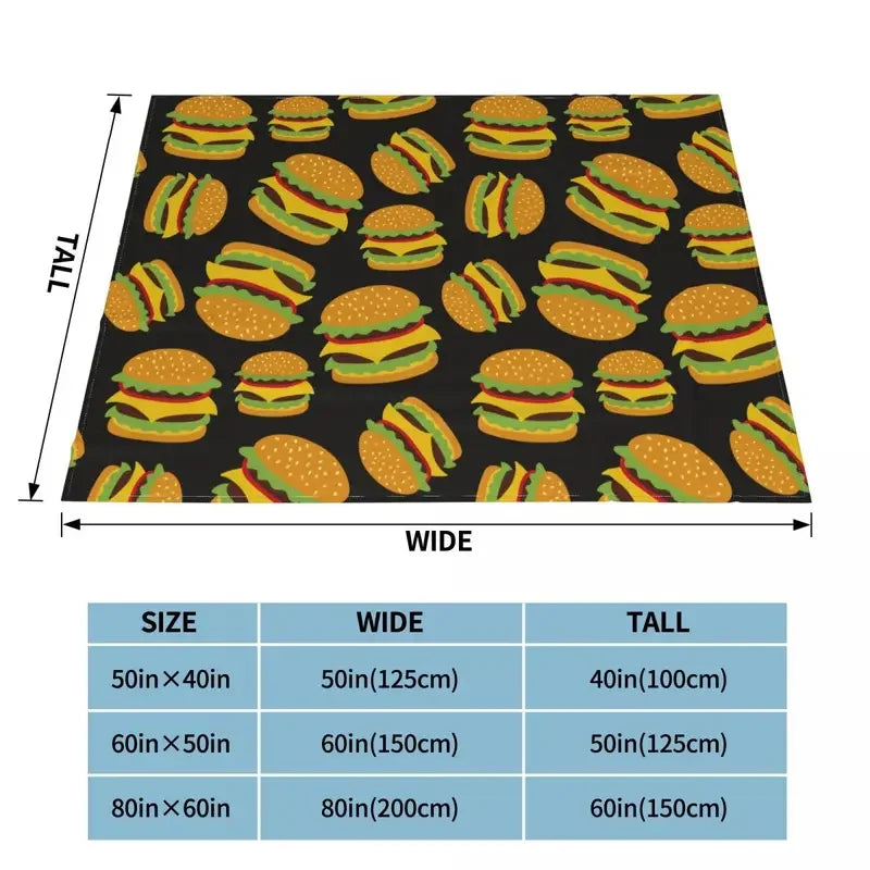 Hamburger Velvet Blanket