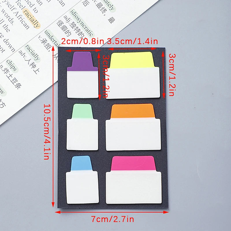 Pure Transparent Index Stickers Color Label