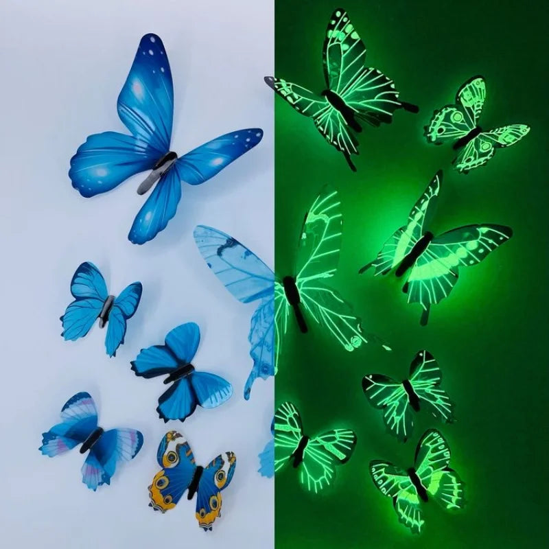 Fashion 3D Luminous Butterfly Creative Wall Sticker