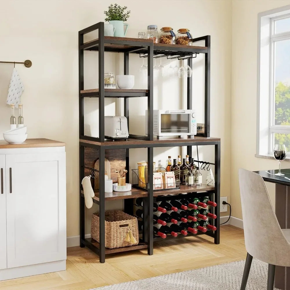 Wine glass storage cabinet with Power Socket