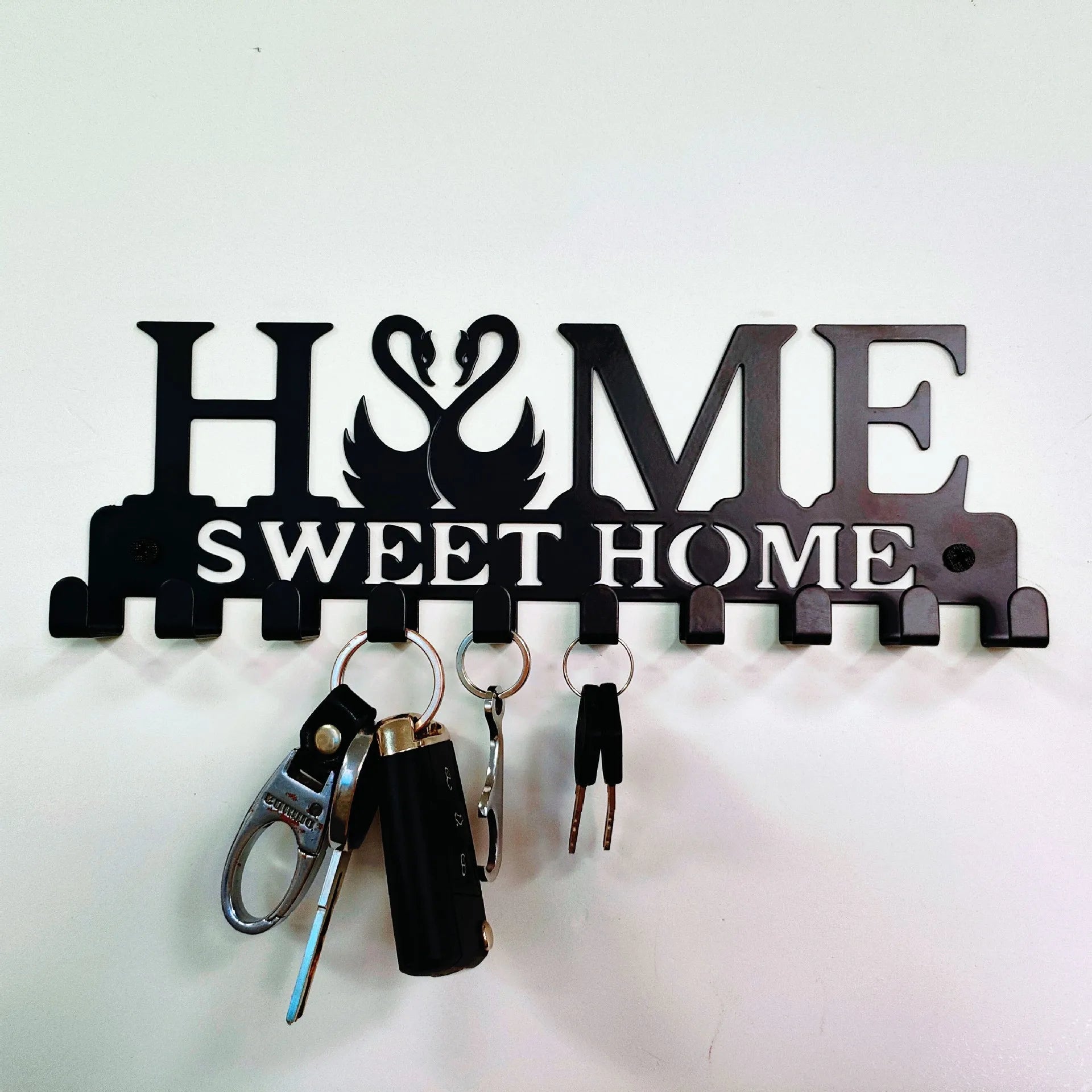 Iron Art HOME Letter Hook Home Key Storage