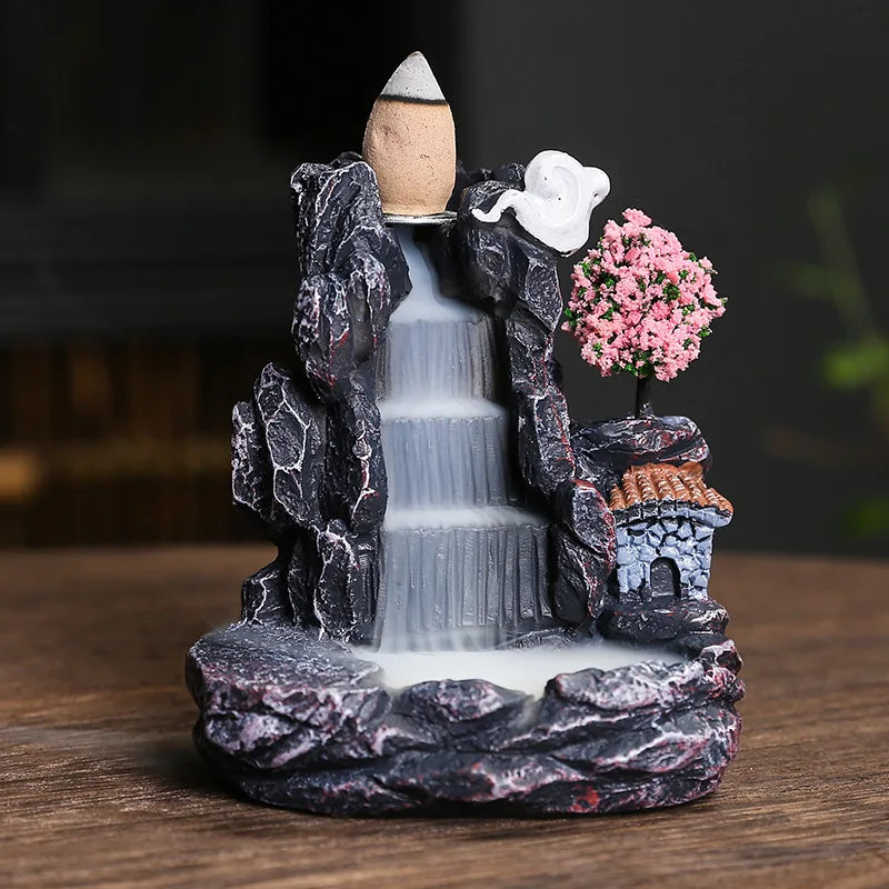 Elegant Backflow Incense Burner - Compatible with backflow cones, it enhances your space with calming aromas and a serene ambiance.