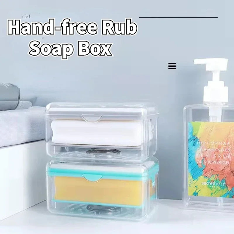 Soap Box Hand-free Rub Soap Bubbler