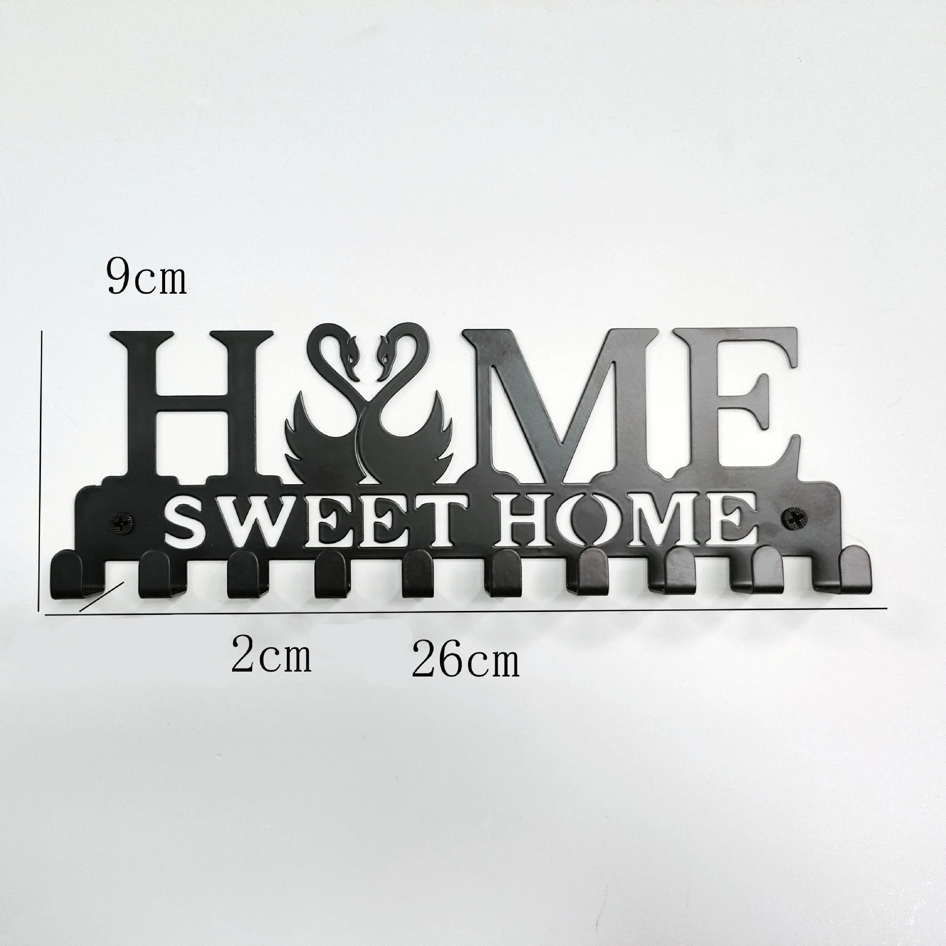 Iron Art HOME Letter Hook Home Key Storage