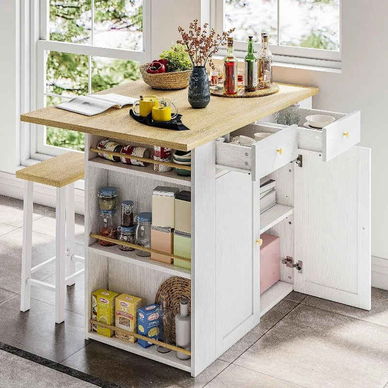 Ample Storage Space Cabinet with Power Strip