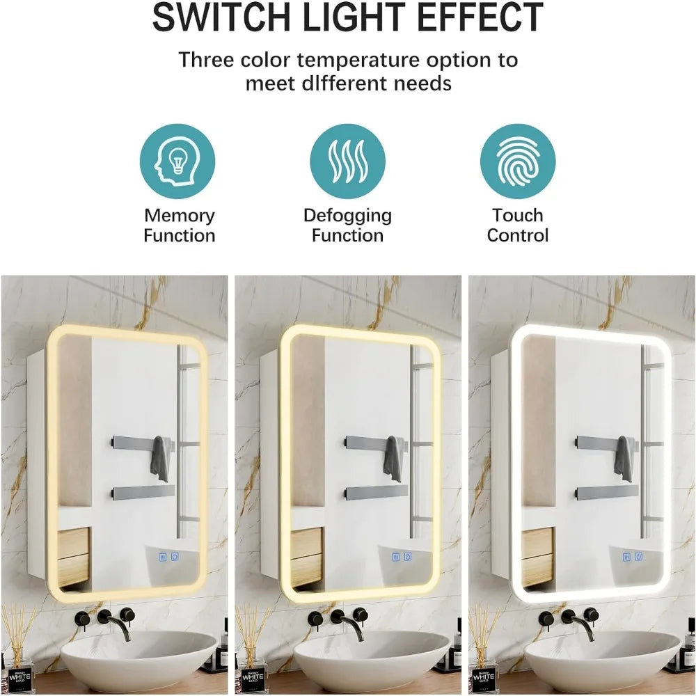 Lighted Medicine Bathroom Cabinet