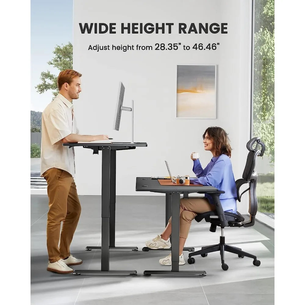 ErGear Height Adjustable Electric Standing Desk, 55 x 28 Inches (Black)