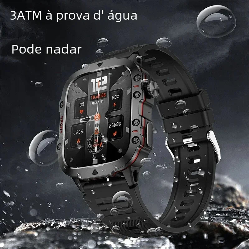 Outoor Military IP68 5ATM Sport Fitness Tracker Smart Watch