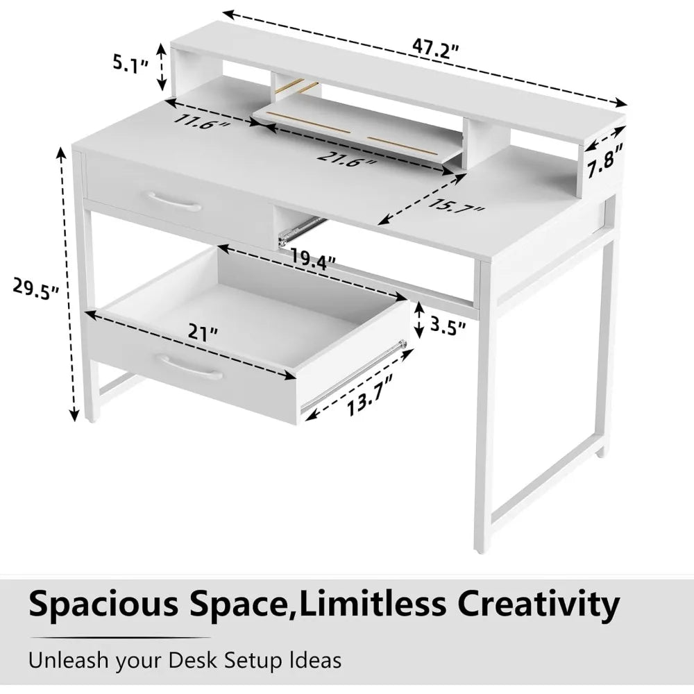 Computer Desk with Drawers