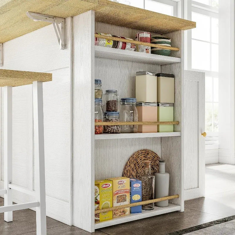 Ample Storage Space Cabinet with Power Strip