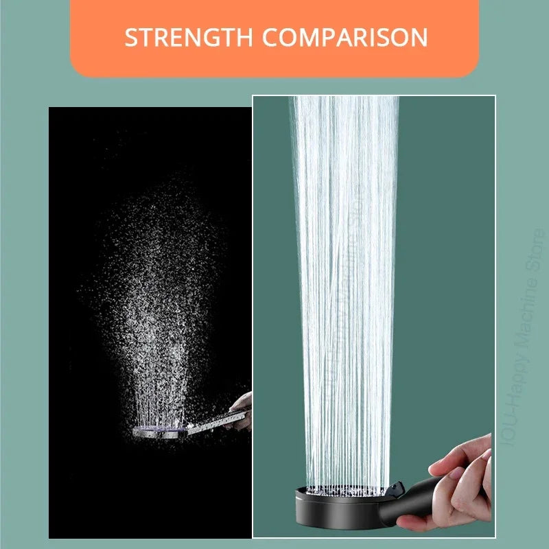 Ergonomic Adjustable High Pressure Shower Head - Easy to install for a spa-like experience in your bathroom, enhancing your daily routine.