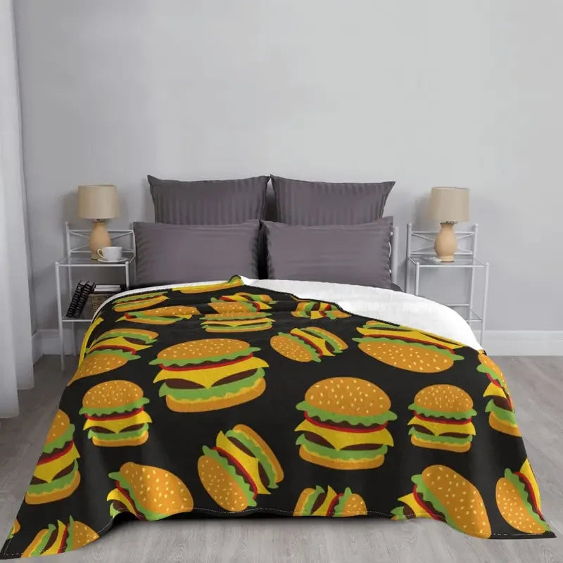 Hamburger Velvet Blanket