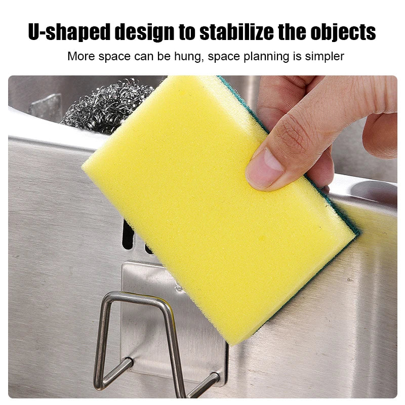 Sponge Sink Drain Drying Rack Shelf